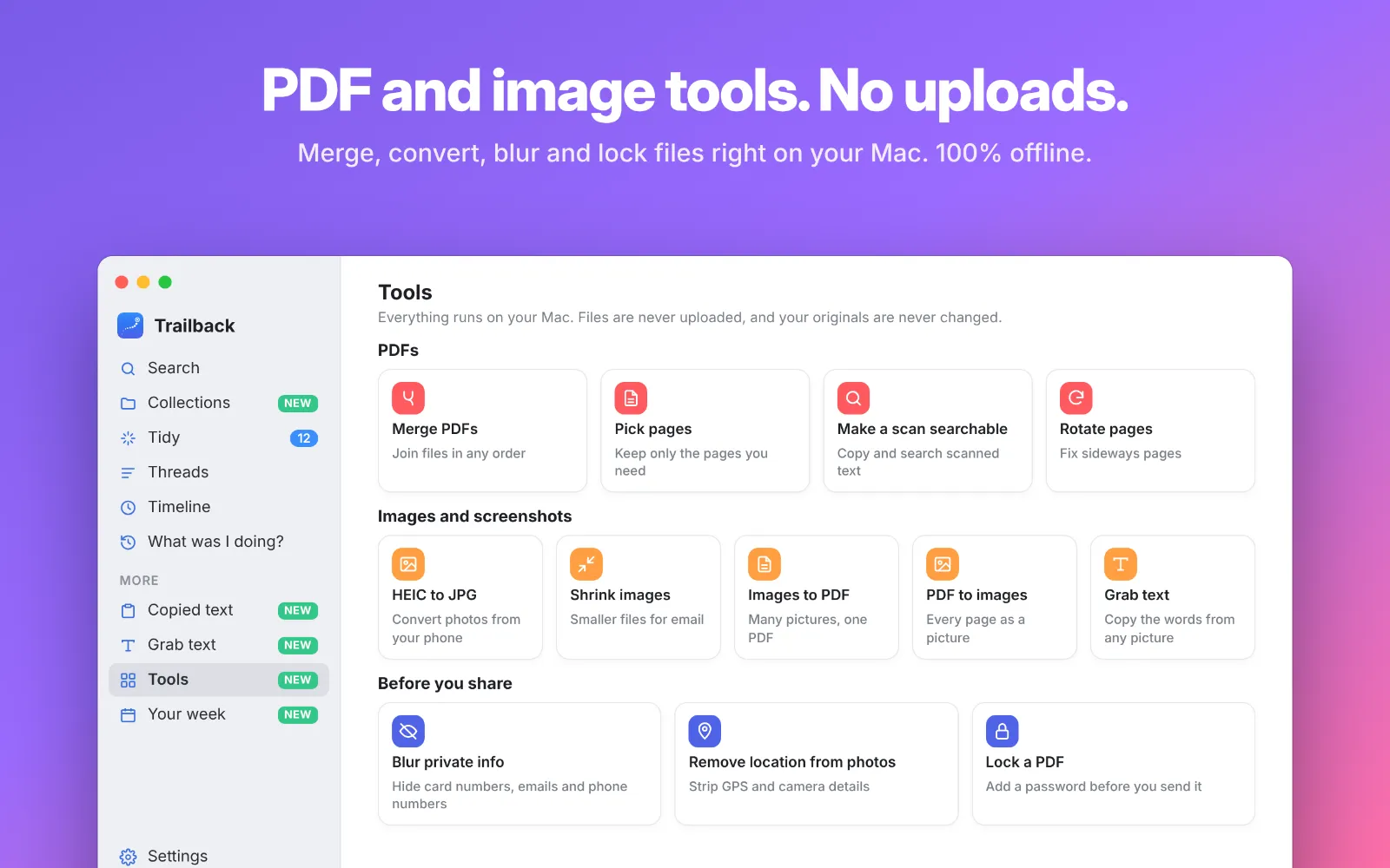 Trailback: Find, Organize & Tidy Files on Mac screenshot 5