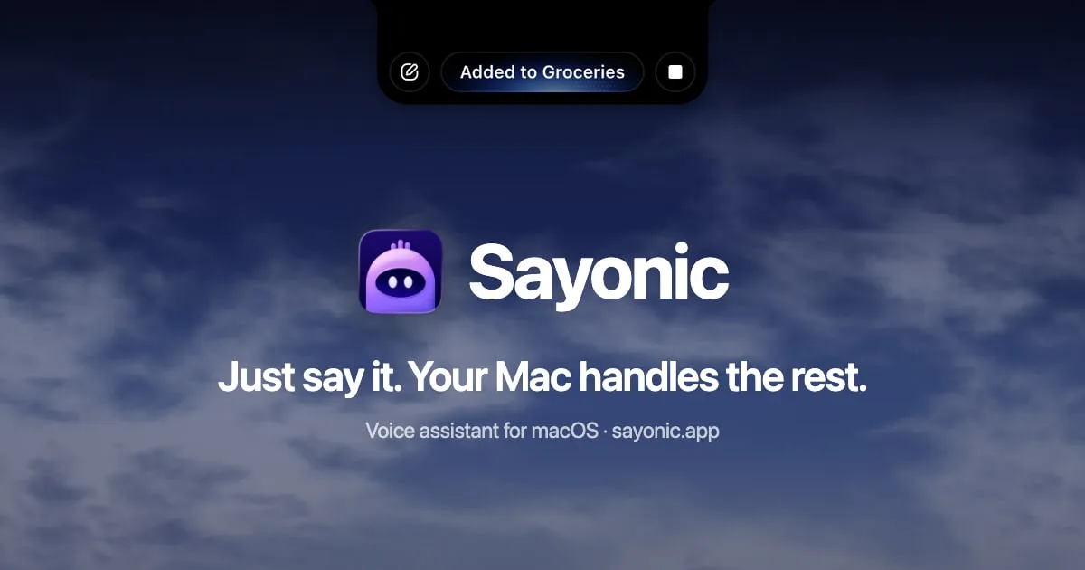 Sayonic screenshot 1
