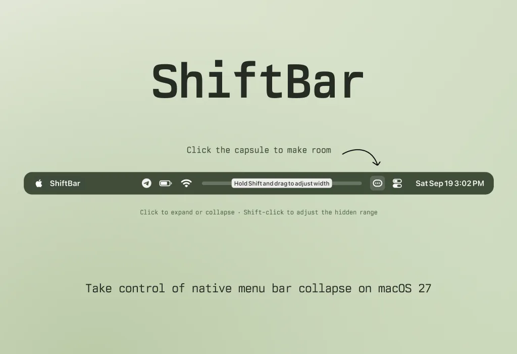 ShiftBar screenshot 1