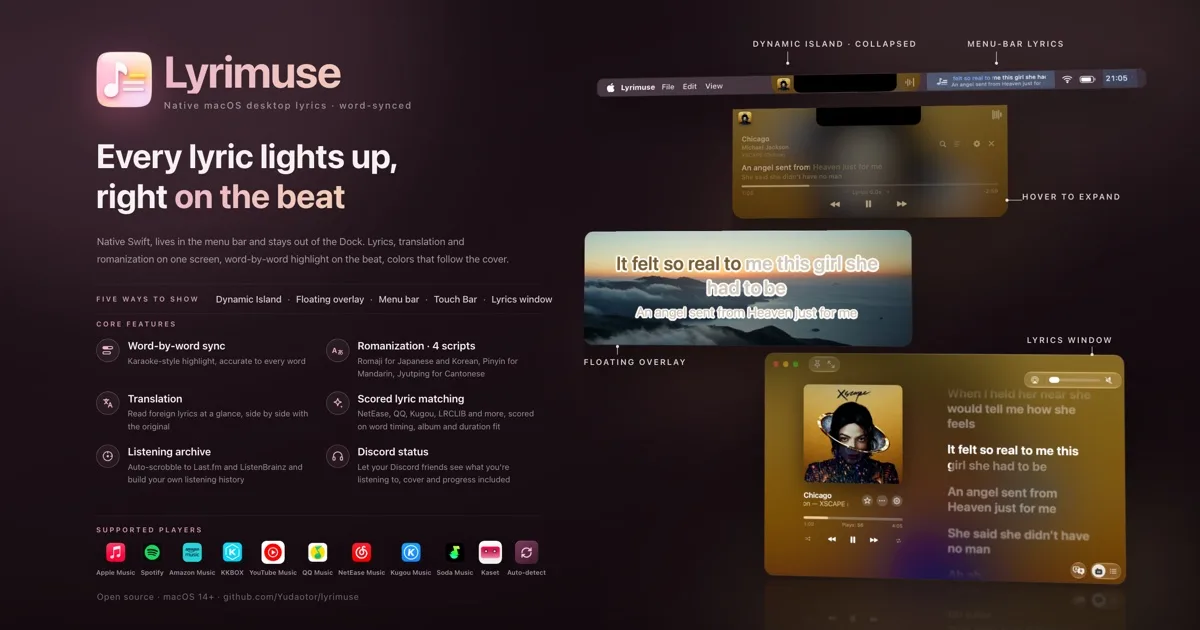 Lyrimuse screenshot 1
