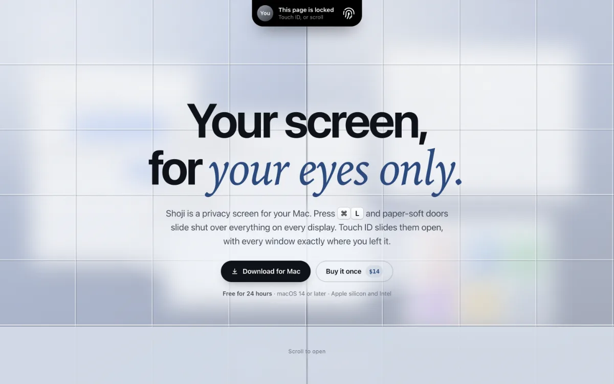 Shoji: your screen, for your eyes only screenshot 1