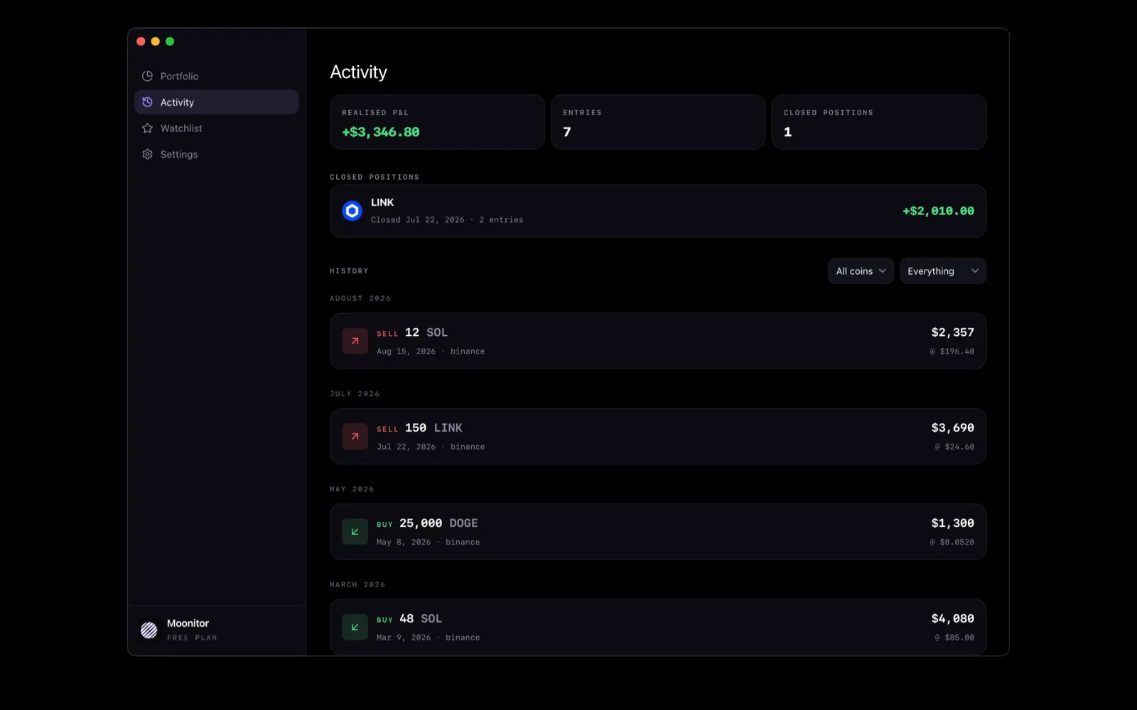 Moonitor screenshot 5