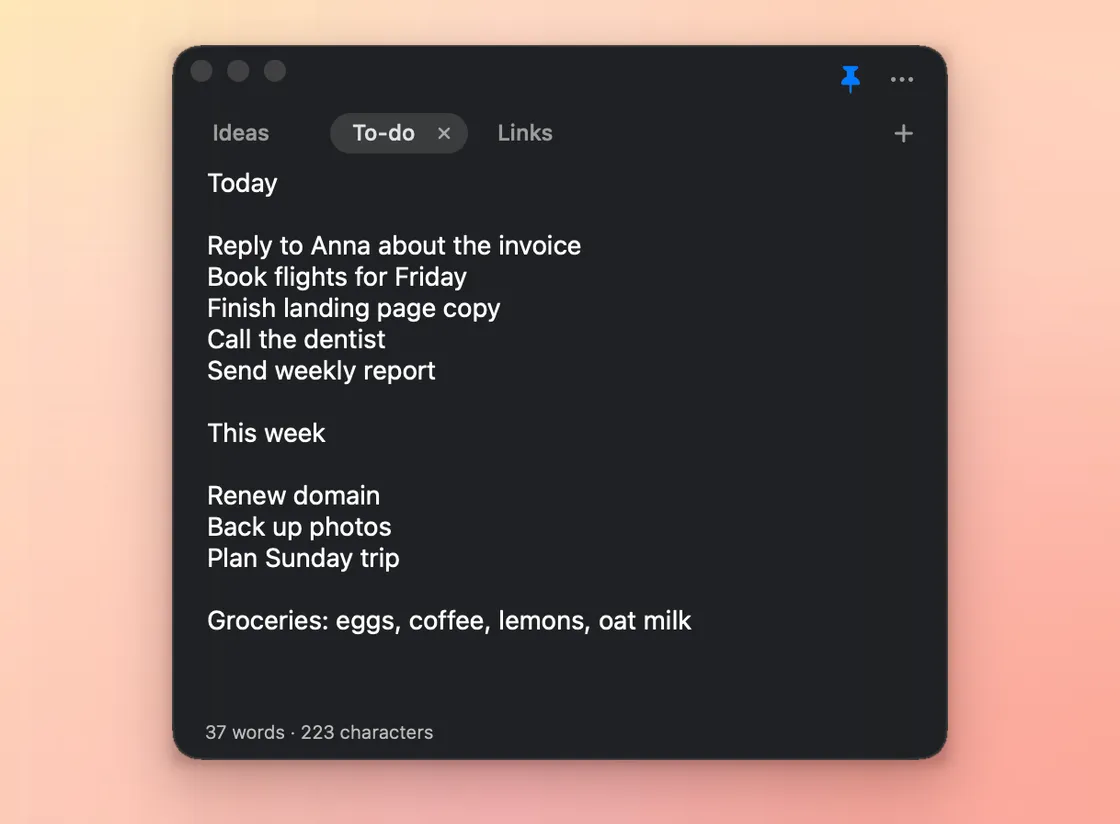 PopNote screenshot 3