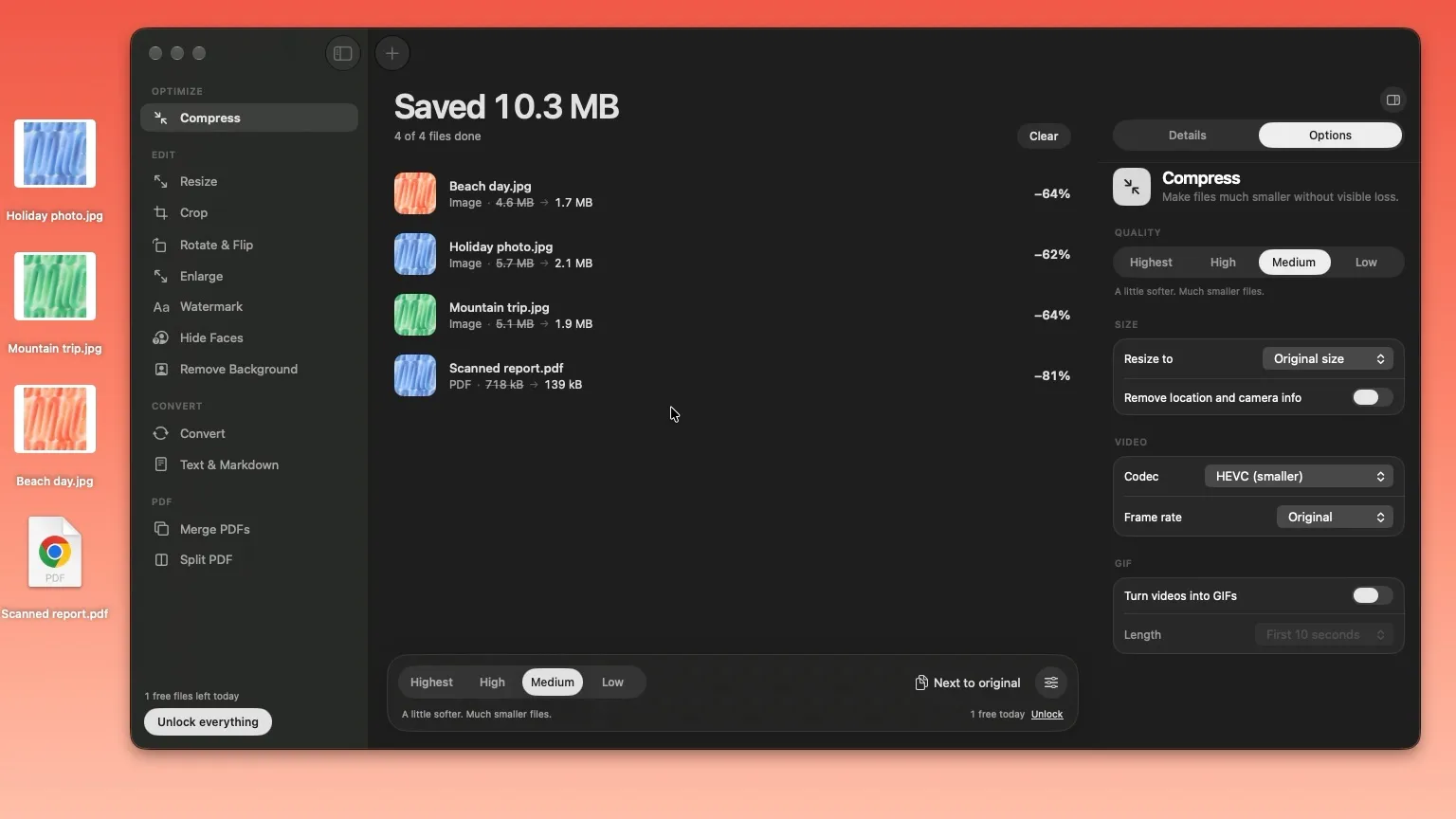 Squeezo screenshot 2