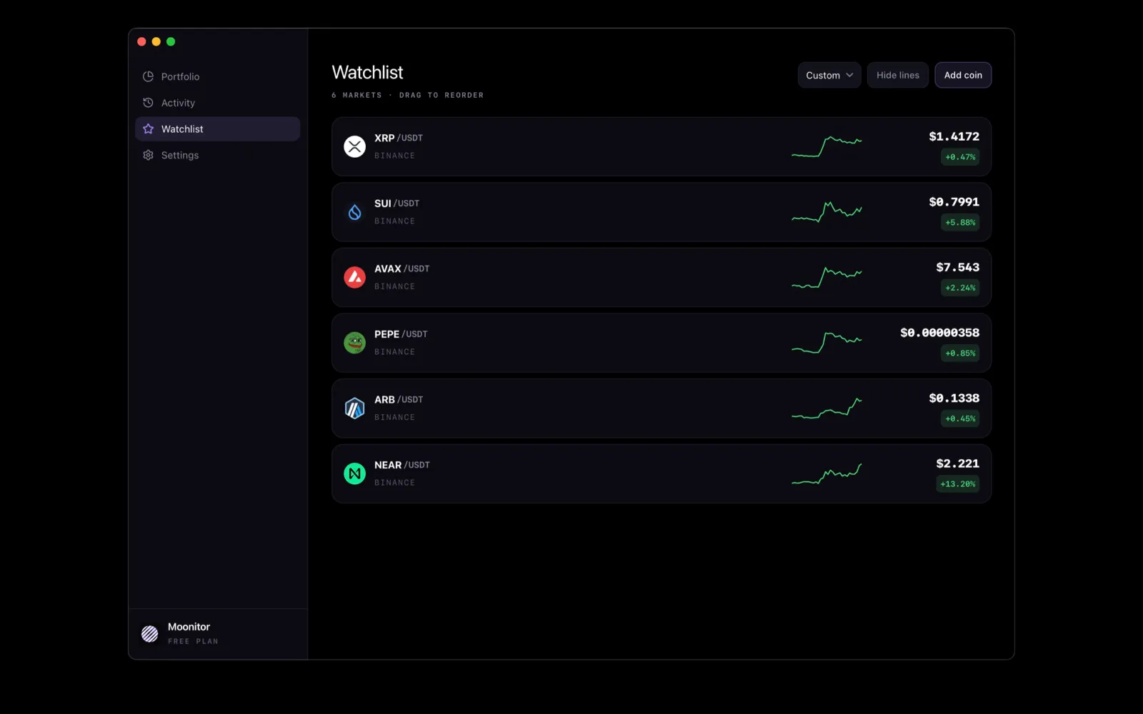 Moonitor screenshot 4