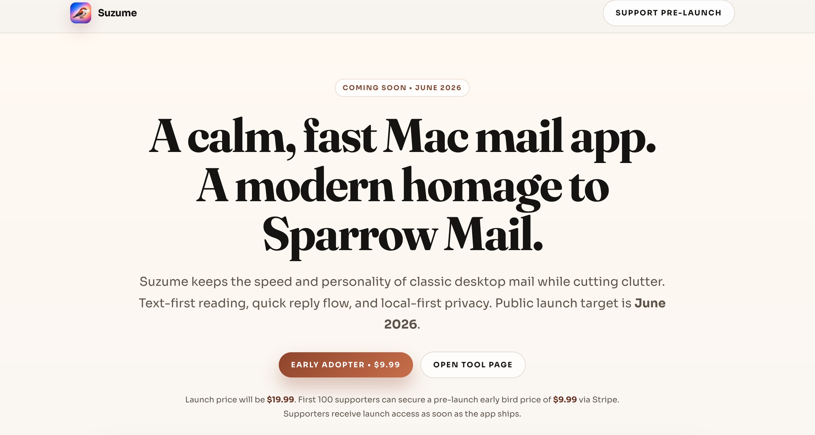 Suzume Mail — image 1