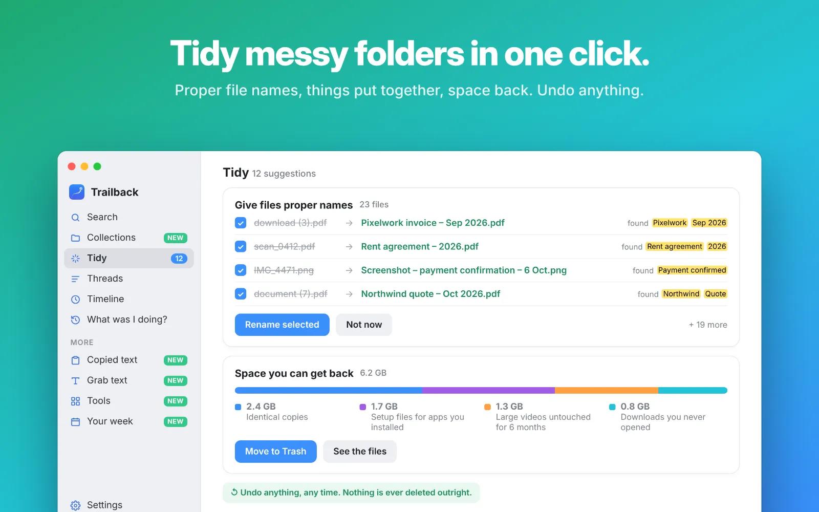 Trailback: Find, Organize & Tidy Files on Mac — image 4