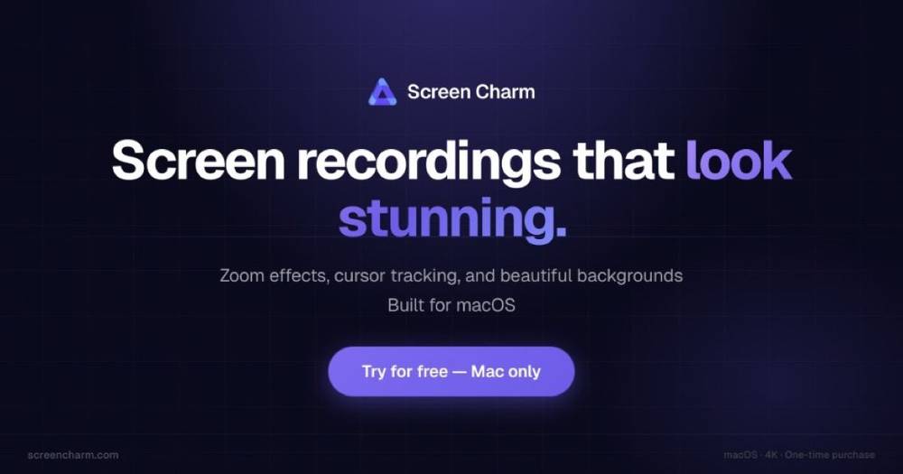 Screen Charm — Mac Screen Recorder for Polished Videos