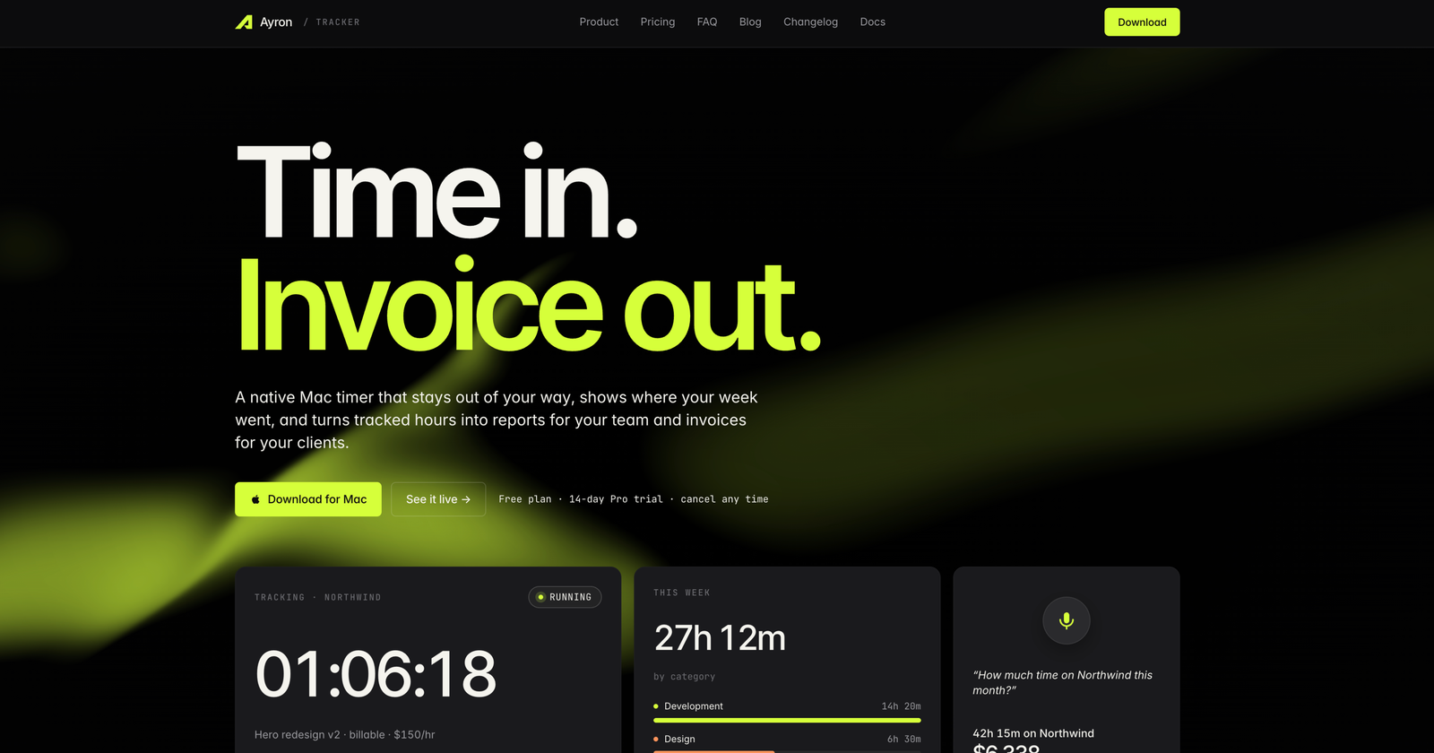Ayron Time Tracker — image 1