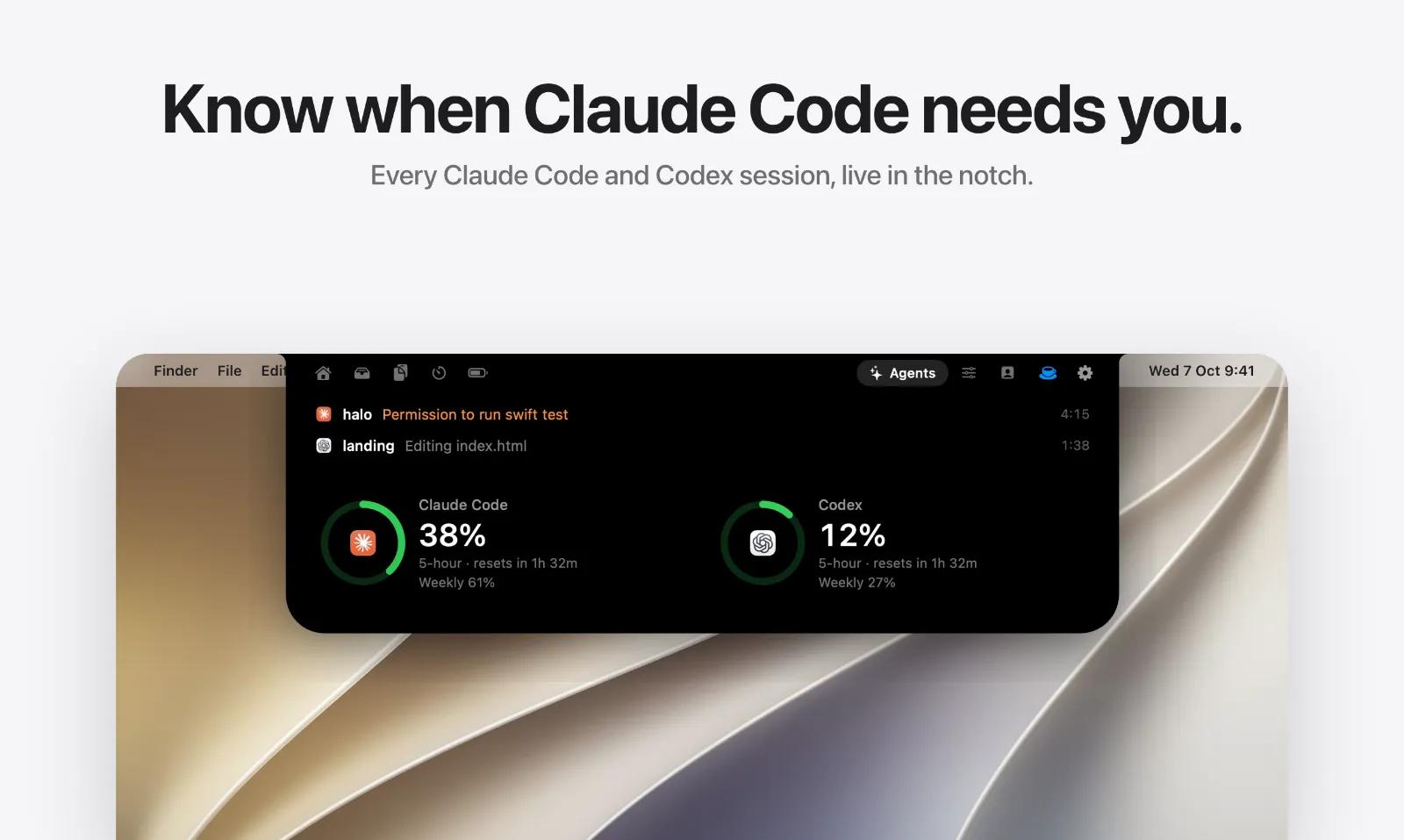 Halo: Dynamic Island for Mac, even without a notch — image 6