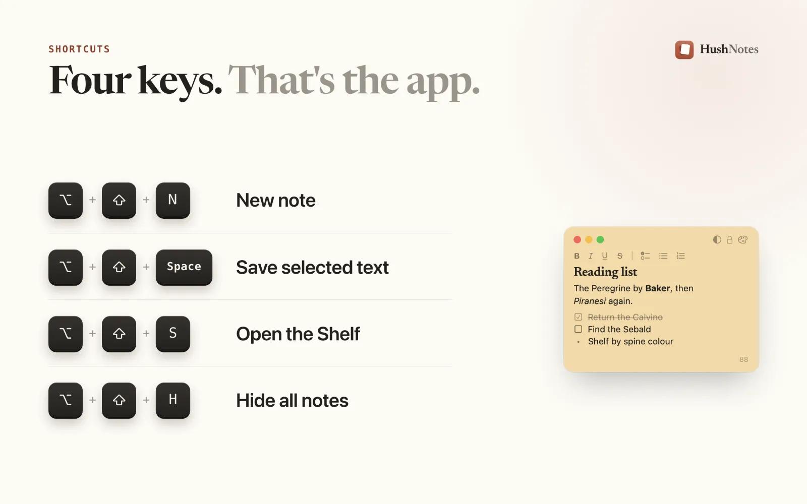 HushNotes: floating Mac notes, hidden from screen shares — image 3