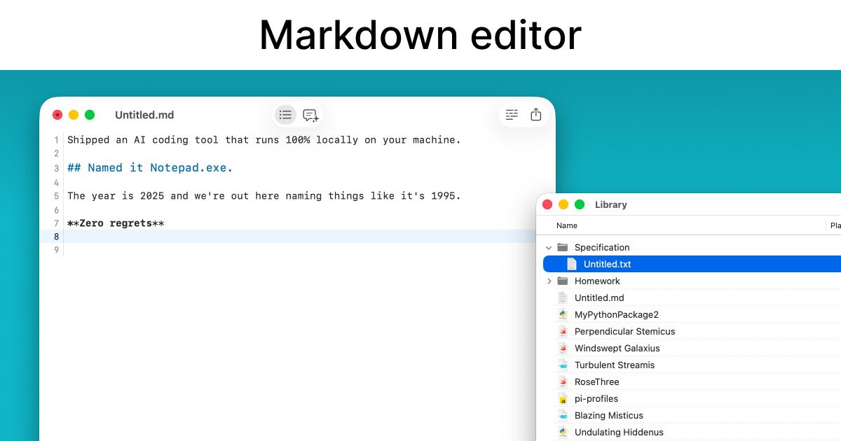 Notepad.exe for Mac — image 2