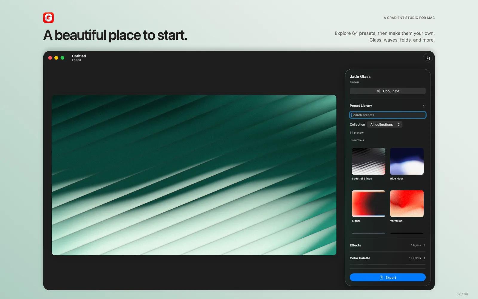 The missing gradient studio for Mac, Gradients.cool — image 3