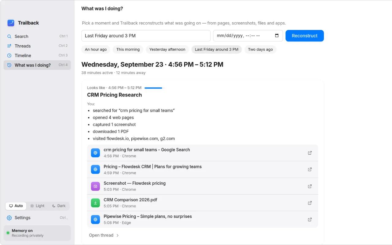 Trailback - remember everything you do — image 4