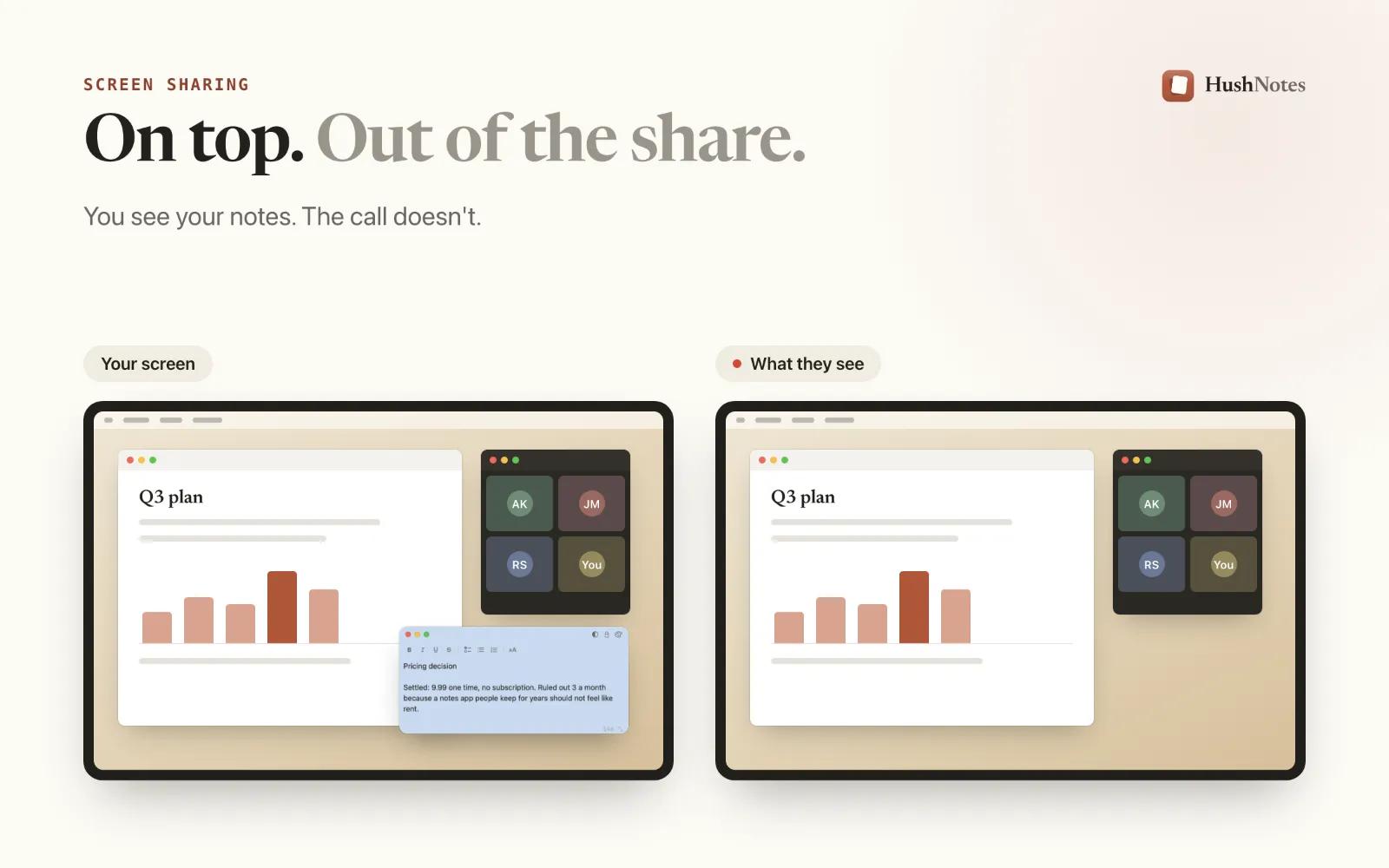 HushNotes: floating Mac notes, hidden from screen shares — image 5