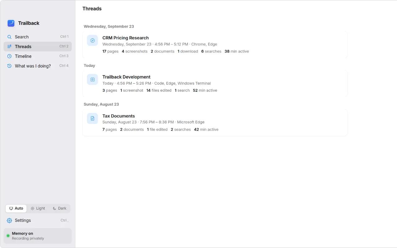 Trailback - remember everything you do — image 3
