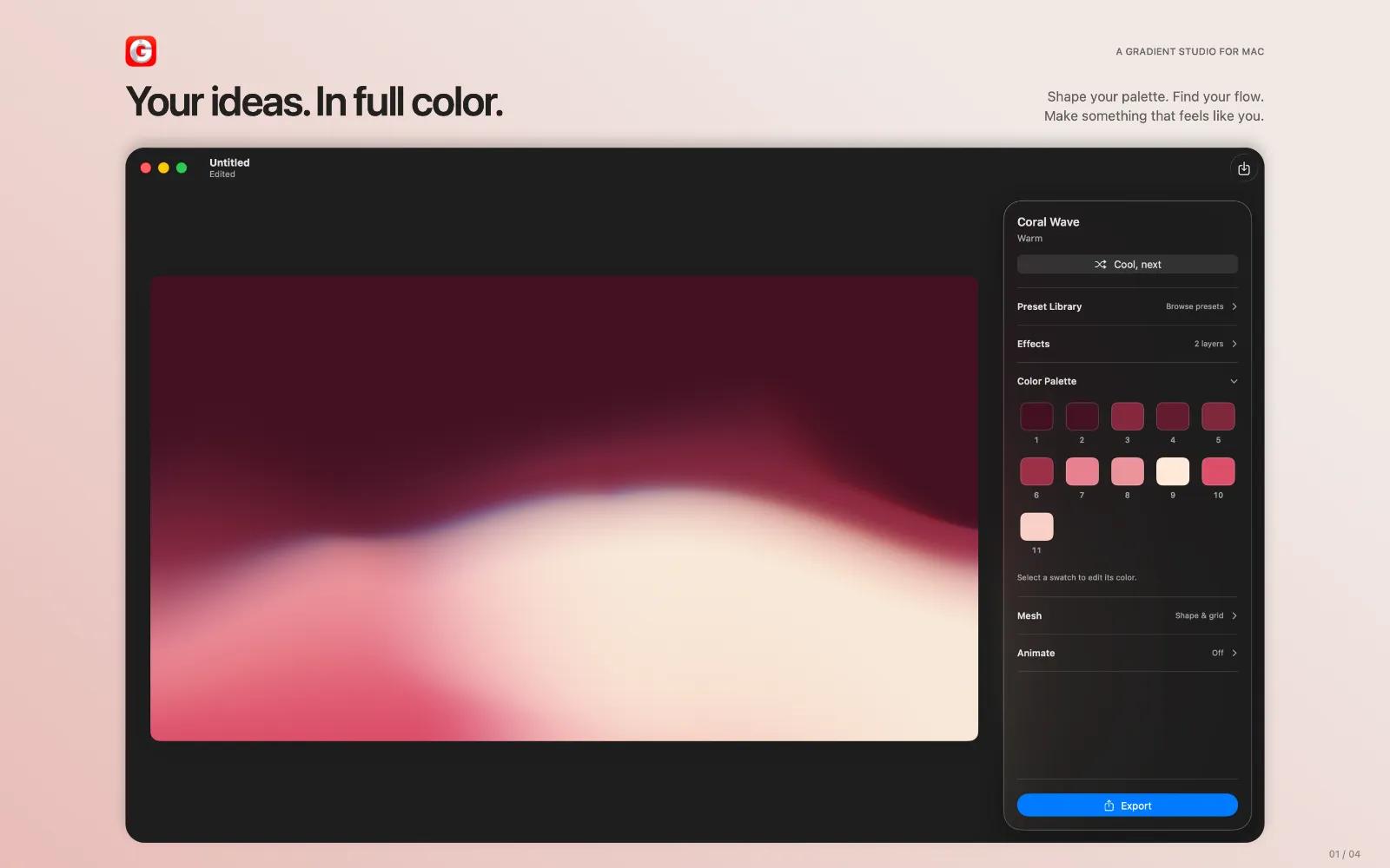 The missing gradient studio for Mac, Gradients.cool — image 2