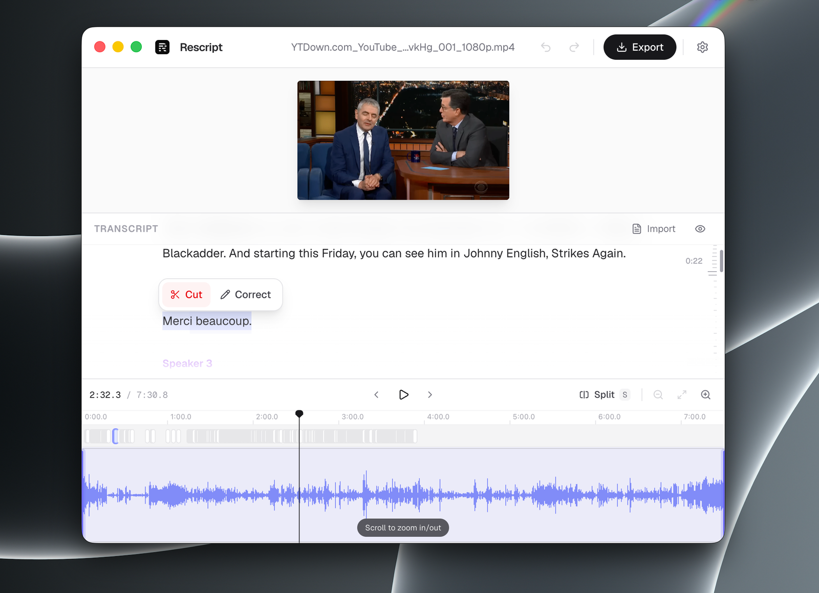 Rescript – Edit videos like you edit text — image 6