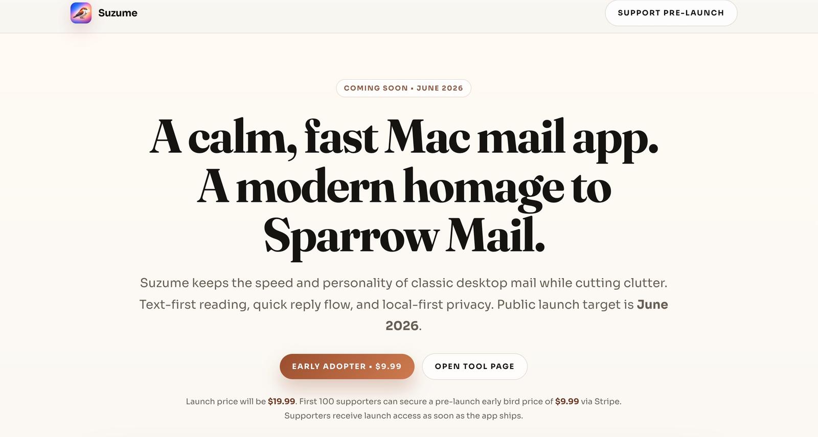 Suzume Mail — image 1
